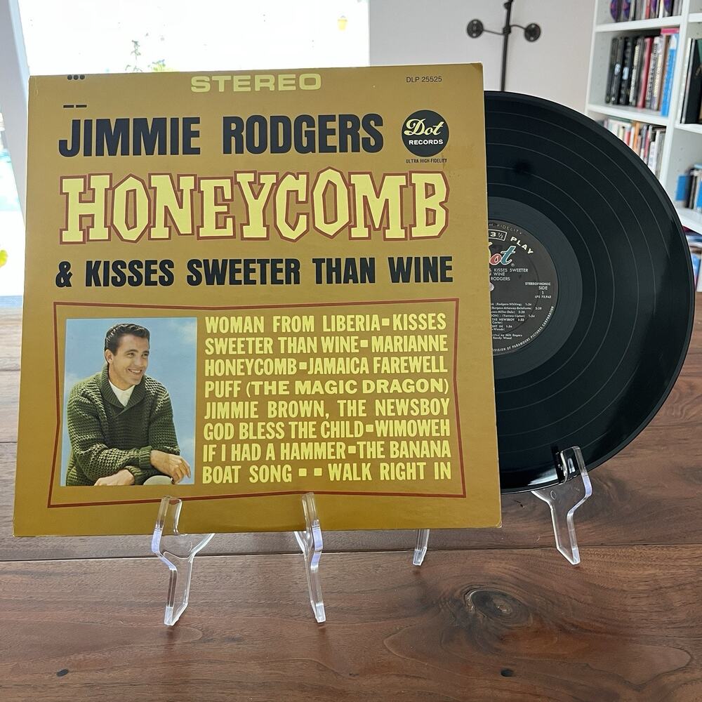 Jimmie Rodgers Honeycomb & Kisses Sweeter Than Wine LP 1963 Dot DLP 25525
